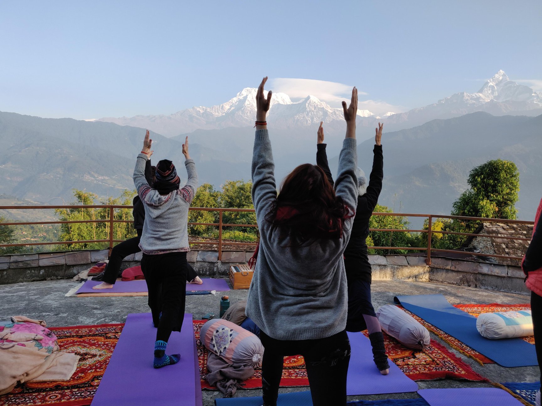 Yoga on the Rooftop with Annapurna